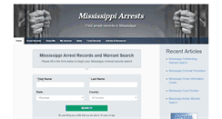 Desktop Screenshot of msarrests.org